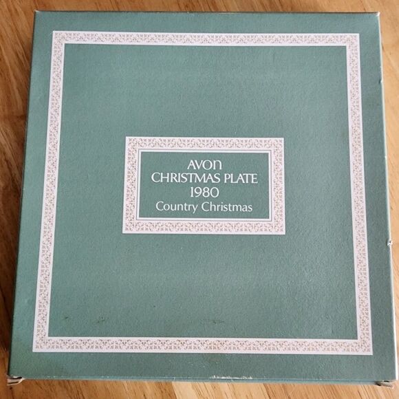 Avon Christmas Plate Country Christmas 1980 NEW Box in Styrofoam Never Displayed - Picture 2 of 9
